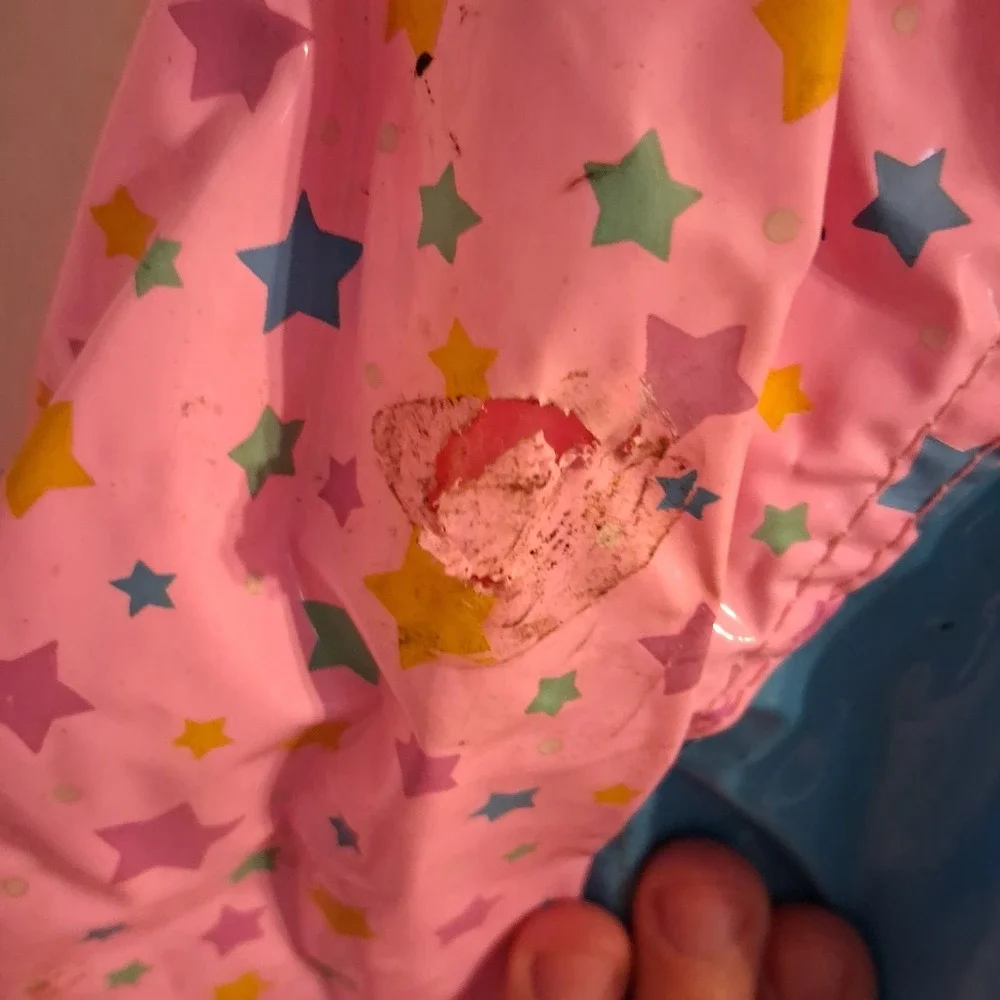 Baby Lamb Chop Shari Lewis Girls Raincoat Rain‎ Jacket 6 HTF Fair
